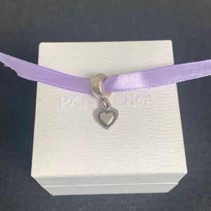 Pandora Heart Dangle Charm S925 ALE Bracelet Necklace Jewelry NWOT